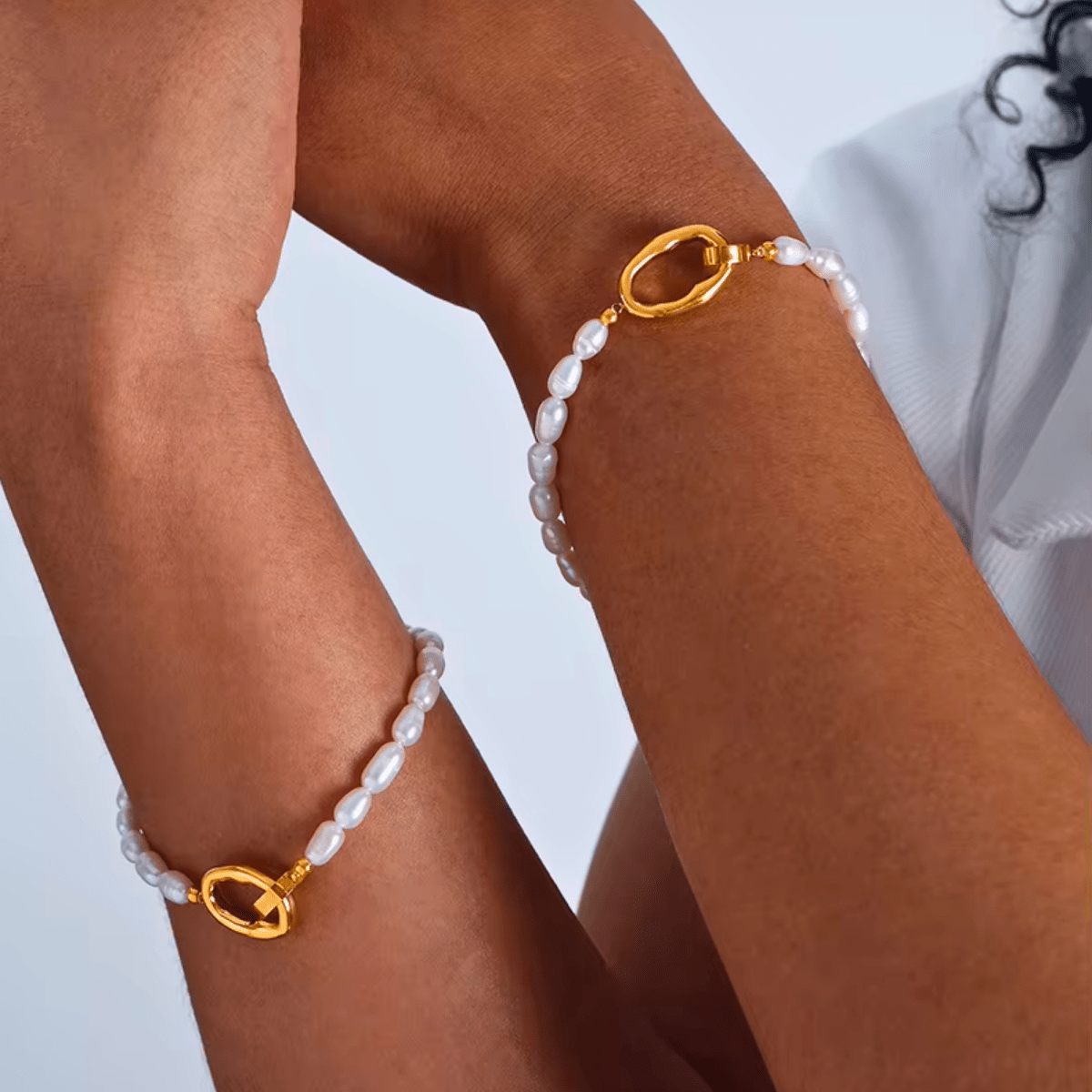 Pärlarmband med O-lås – Diamanta Pearl Balance™ Armband