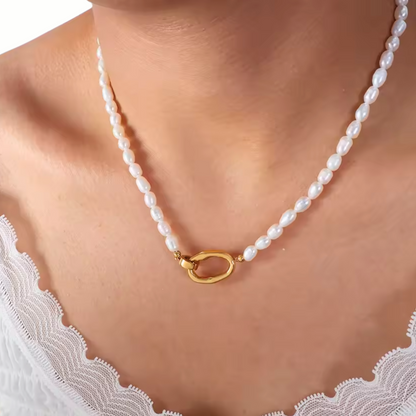 Pärlset Halsband & Armband – Diamanta Pearl Balance™ Set